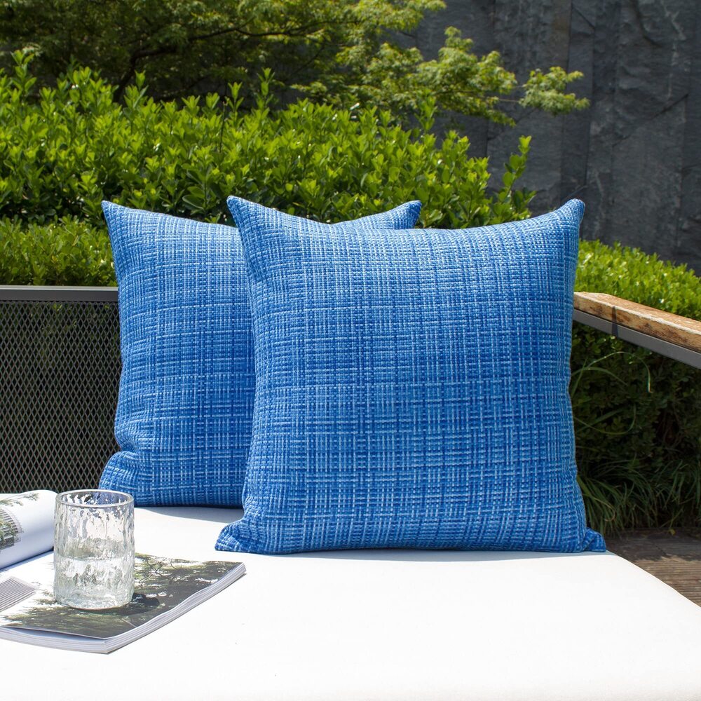 3699 Kevin Textile Pack of 2 Decorative Outdoor Waterproof Throw Pillow